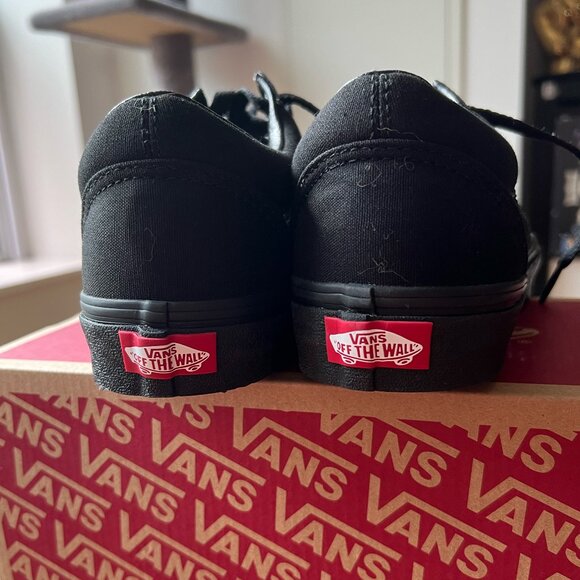 Vans Old Skool Canvas Shoes Black Size W9 M7.5 - Picture 4 of 7